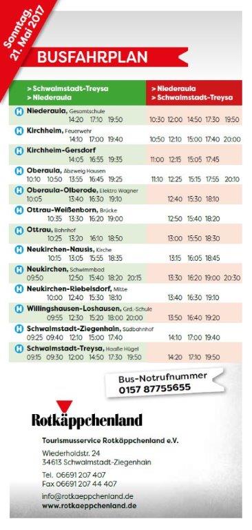 Vereine und Verbände Radspass RKL Busfahrplan